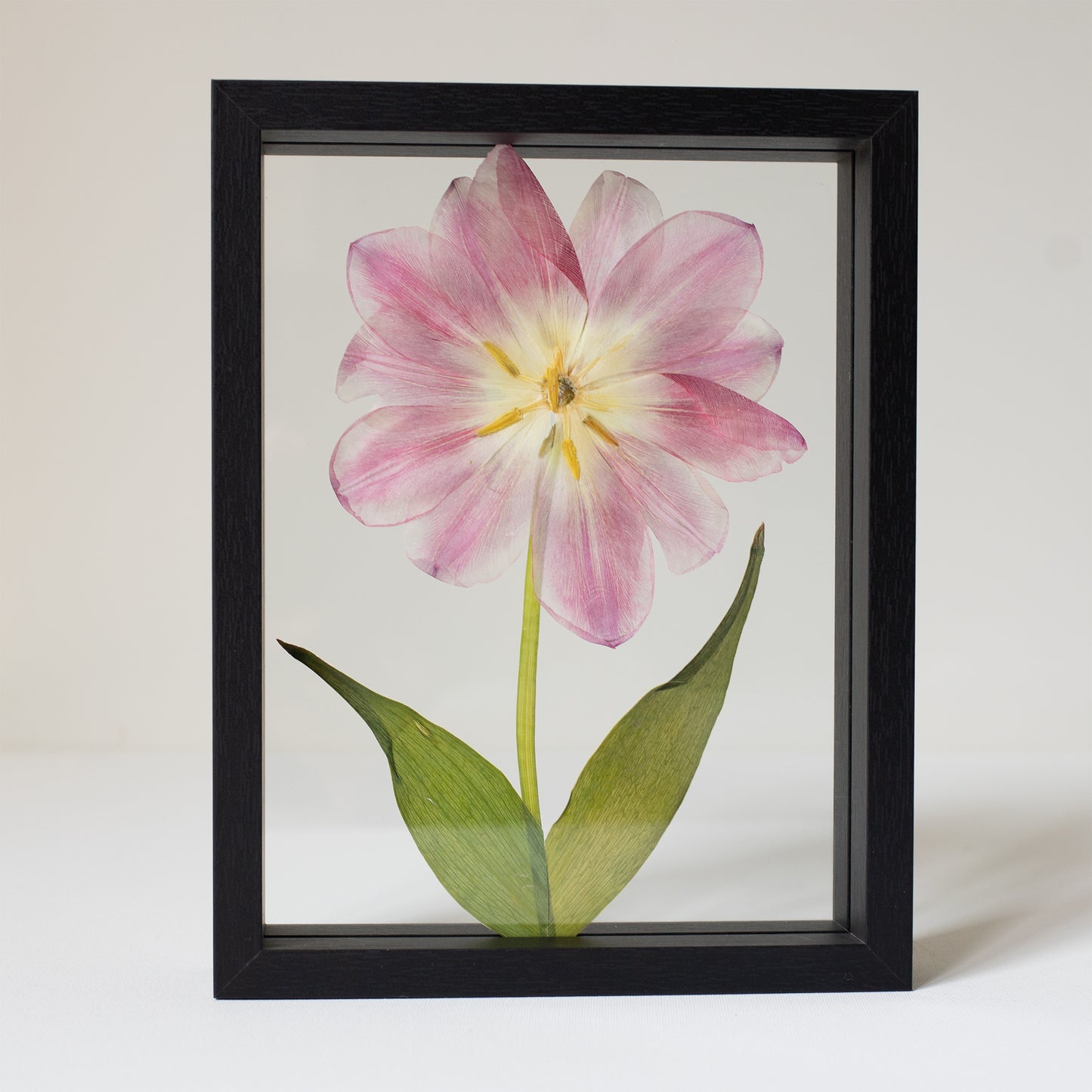 The Keepsake Frame- single flower- black