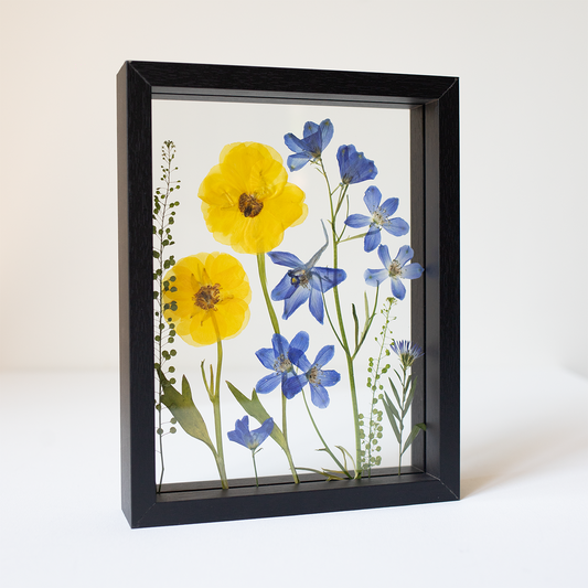 FRAME DELPHINIUM , RANUNCULUS  mix medium