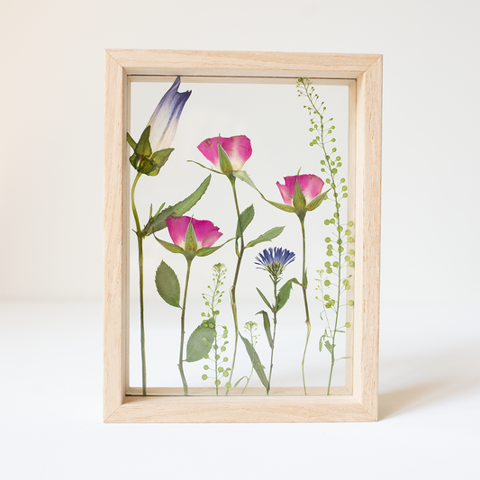 FRAME ROSES MIX small Natural Frame